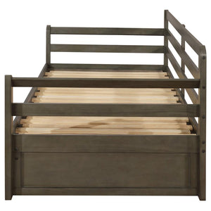 Sorrento 2- Drawer Twin Daybed with Extension Trundle in Grey