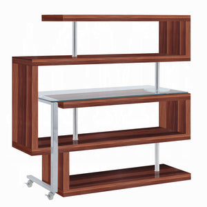 Buck II Writing Desk With BookShelf (Walnut)