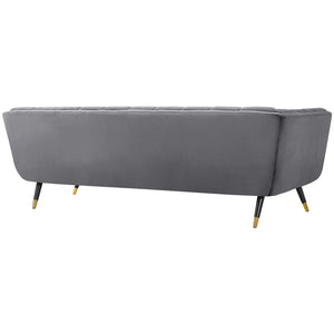 Adept Performance Velvet Sofa (Grey)