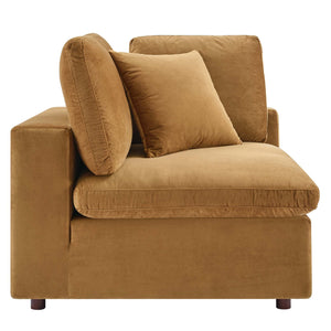 Commix Performance Velvet Loveseat (Cognac)