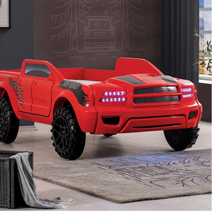 Roverton Twin Truck Bed with Lights and sounds – Fully Furnished Roverton Twin Truck Bed with Lights and sounds – Fully Furnished