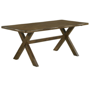 Alston Rustic Trestle Dining Set (Knotty Nutmeg)