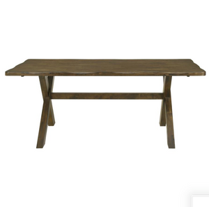 Alston Rustic Trestle Dining Set (Knotty Nutmeg)