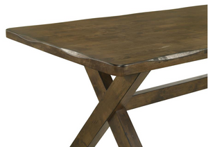 Alston Rustic Trestle Dining Set (Knotty Nutmeg)