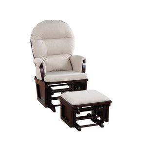 Madison Glider & Ottoman Espresso/Latte