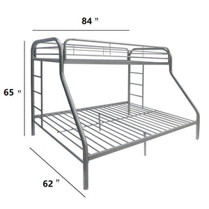 Tritan Twin XL/Queen Bunk Bed (Silver)