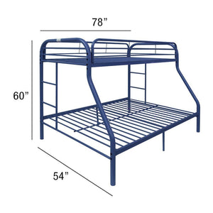 Tritan Twin/Full Bunk Bed (Blue)