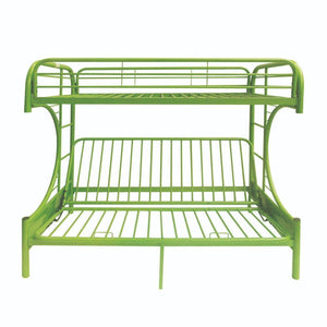 Eclipse Twin/Full Futon Bunk Bed (Green)