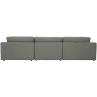 Elyza 3-Piece Sectional with Right Chaise (Smoke)