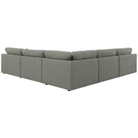 Elyza 5-Piece Sectional with Right Chaise (Smoke)