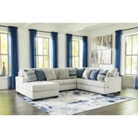 Lowder 4-Piece Sectional with Left Chaise (Stone)