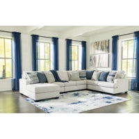 Lowder 5-Piece Sectional with Left Chaise (Stone)