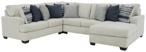 Lowder 4-Piece Sectional with Right Chaise (Stone)