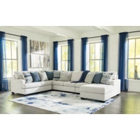 Lowder 5-Piece Sectional with Right Chaise (Stone)