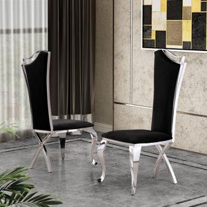 Rowan White Marble Table Dining Collection With Black Chairs