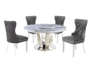 Alan  Dining Collection (Marble/Grey)