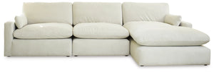 Sophie 3-Piece Sectional with Right Chaise (Ivory)