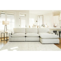 Sophie 3-Piece Sectional with Right Chaise (Ivory)