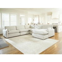 Sophie 5-Piece Sectional with Right Chaise (Ivory)