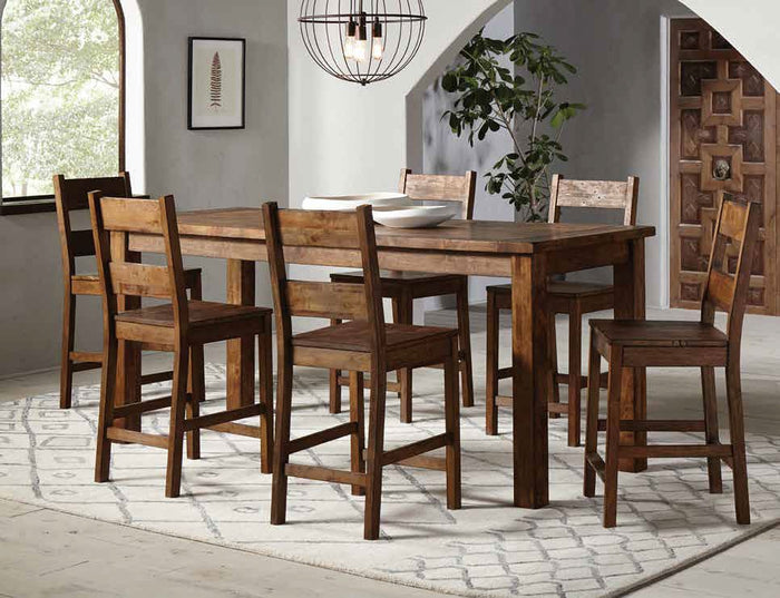 Coleman Counter Height Dining Set (Brown)