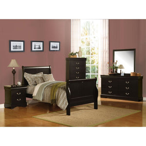 Louis Philippe III Youth Bed (Black)