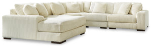 Lindyn 5-Piece Sectional with Left Chaise (Ivory)