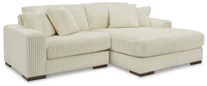Lindyn 2-Piece Sectional with Right Chaise (Ivory)