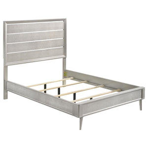 Ramon Panel Bed (Metallic Sterling)