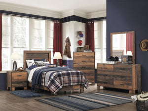 Sidney Twin Panel Bed (Rustic Pine)