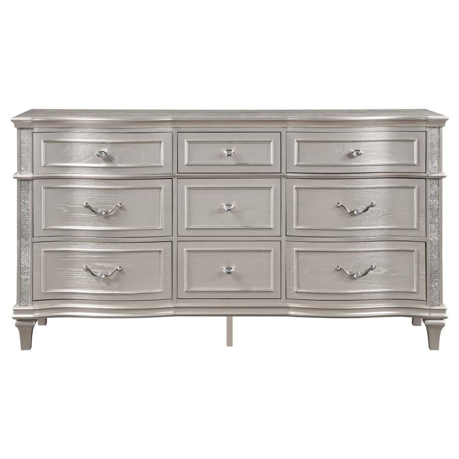 fancy dresser Evangeline Luxurious Dresser (Silver)
