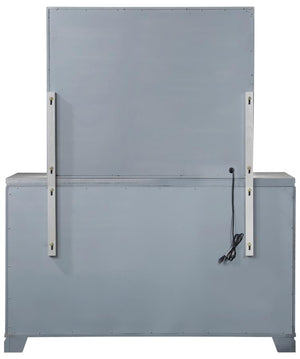 Eleanor Rectangular 6-drawer Dresser (Metallic Mercury)