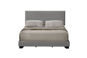 Leandros Modern Queen Bed (Light Grey)