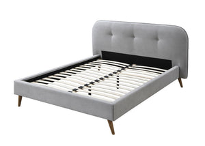 Graves Upholstered Bed (Grey)