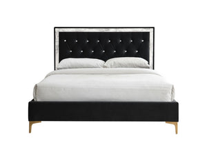 Rowan Upholstered Bed (Black)
