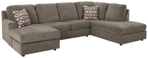 OPhannon 2-Piece Sectional with Chaise (Putty)