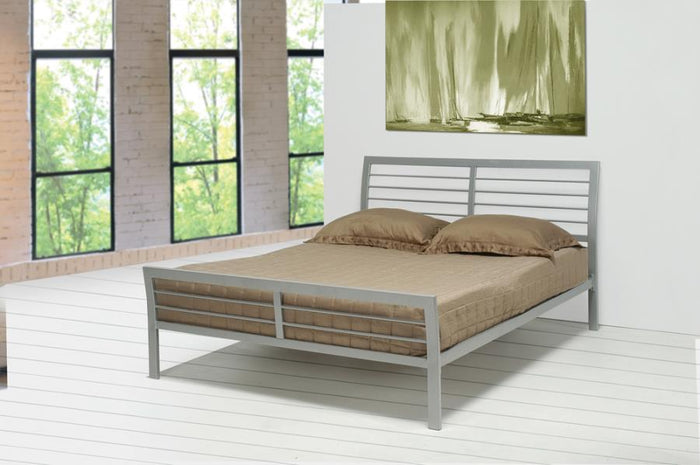 Cooper Metal Bed (Silver)