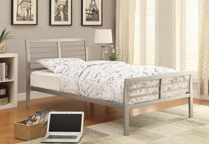 Cooper Metal Bed (Silver)