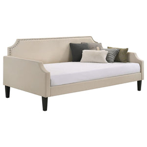 Olivia Upholstered Twin Daybed (Taupe)