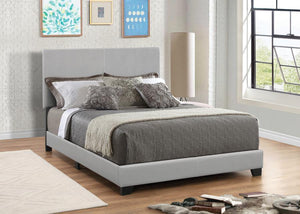 Dorian Upholstered Bed (Grey)