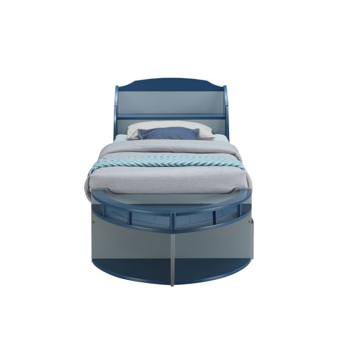 Neptune II Twin Bed (Grey/Navy)
