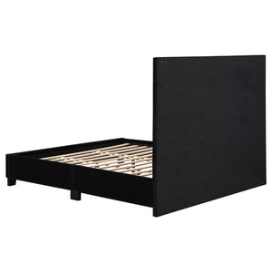 Hailey Upholstered Tufted Platform Bed (Black)