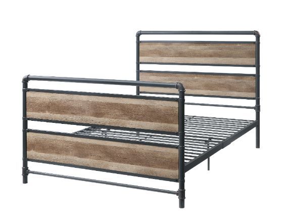 Brantley Full Bed (Antique Oak/Sandy Gray)