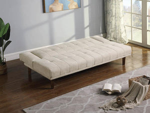 Joan Upholstered Sofa Bed (Beige)