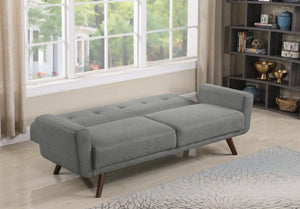 Hilda Tufted Upholstered Sofa Bed (Grey)