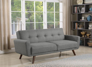 Hilda Tufted Upholstered Sofa Bed (Grey)