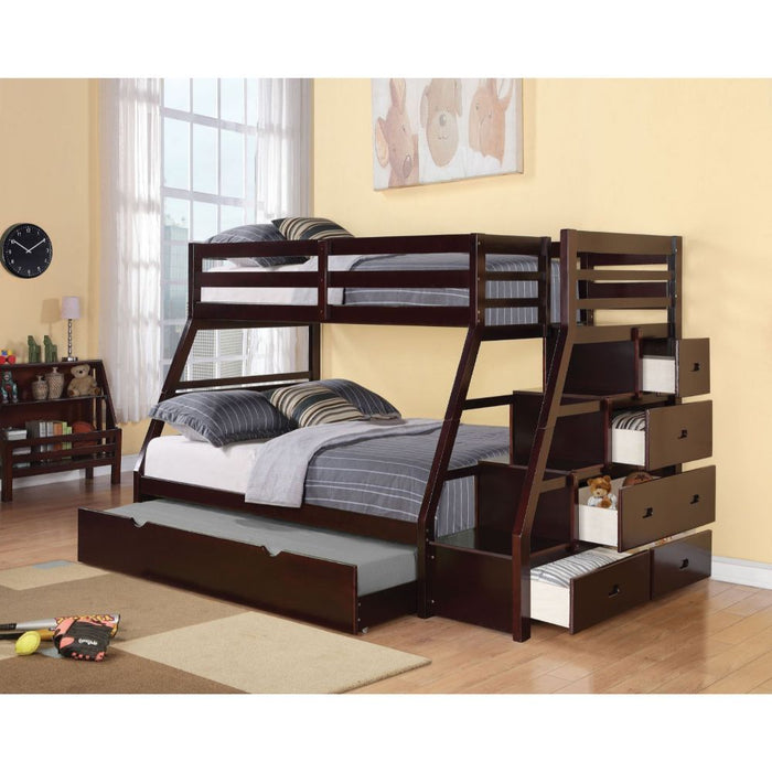 Jason Twin/Full Bunk Bed with Trundle (Espresso)