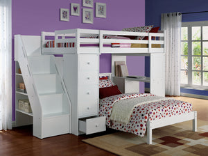 Freya Twin Loft Bed (White)