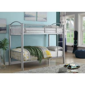 Cayelynn Twin Bunk Bed (Silver)