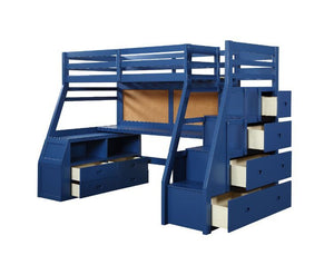 Jason II Loft Bed (Blue)
