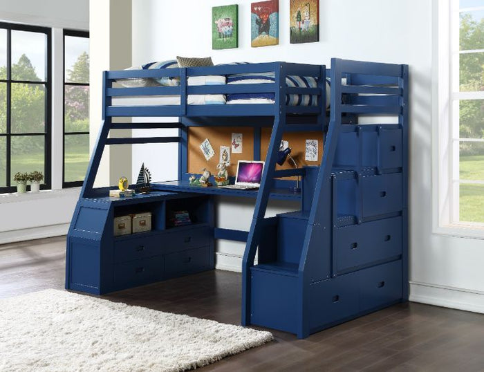 Jason II Loft Bed (Blue)